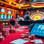 Engage in thrilling games at F8 bet casino, featuring dynamic poker action and vibrant slot machines.